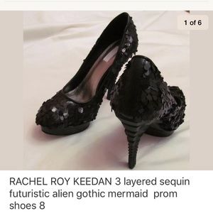COPY - RACHEL ROY KEEDAN sequined gothic mermaid shoes 8